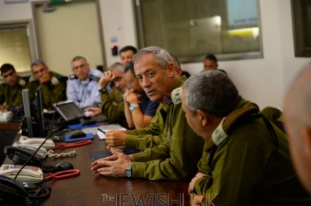 Chief of Staff Gantz during an update.Credit: IDF spokesman