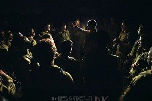 IDF soldiers during a briefing.