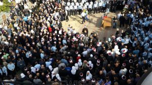 Photo credit: Amit Zayed, Tazpit News Agency. Funeral of Zidan Saif.