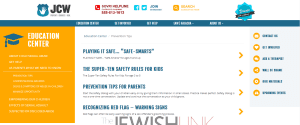 Screenshots from jewishcommunitywatch.org