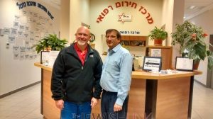 Photo 2: Credit: Anav Silverman, Tazpit News Agency / Rep. Alan Clemmons and the Executive Director of Efrat Medical Emergency Center, Rabbi David Marcus. 